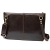 Кожаная мужская коричневая сумка GRANDE PELLE горизонтальная (GP0438brown)